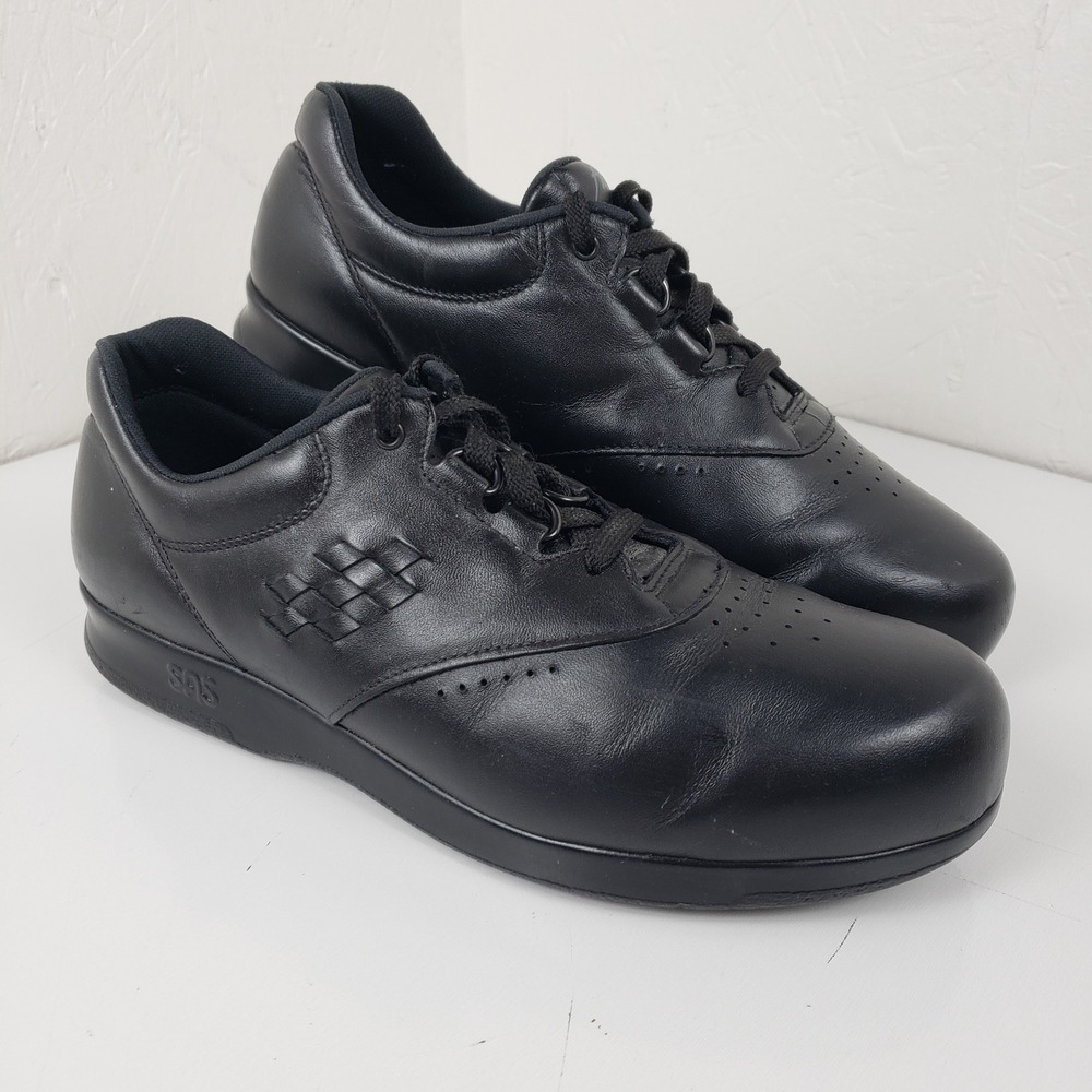 SAS Freetime Women's‎ Size 9 M Black Leather Walking Shoes Comfort Sneakers